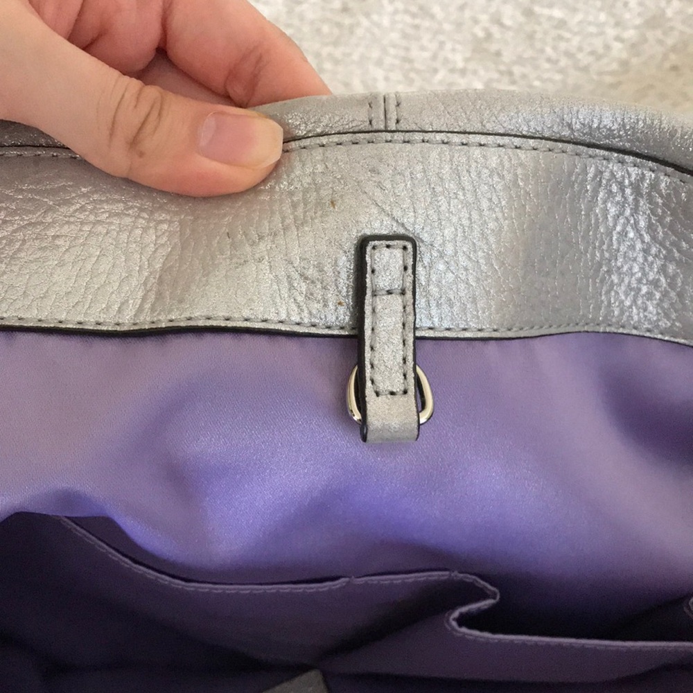 Coach Perry Lilac Julia Op Art Sateen Tote - Picture 11 of 11